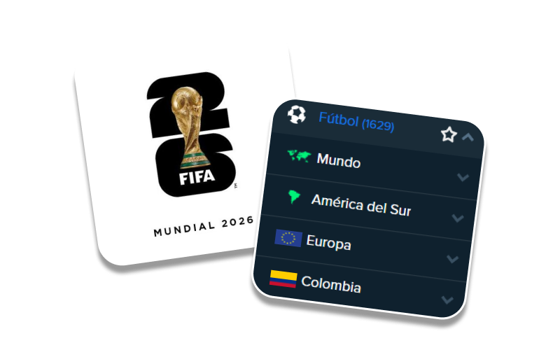 Apuesta en la Copa del Mundo a través de la aplicación de Stake.