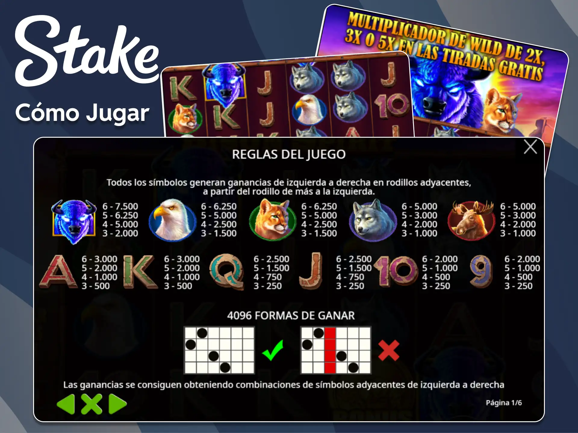 Descubre cómo jugar a Bison Spirit en el sitio web oficial de Stake.