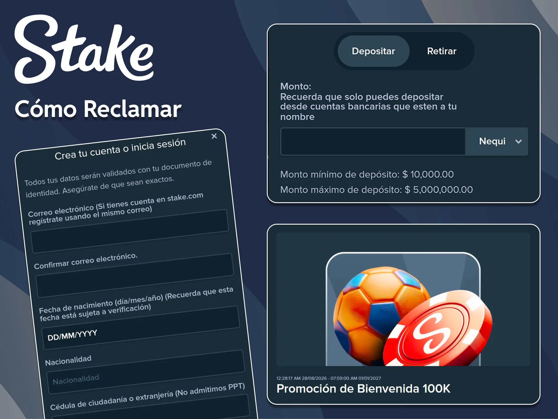 Descubre cómo obtener bonos en el sitio web de Stake.